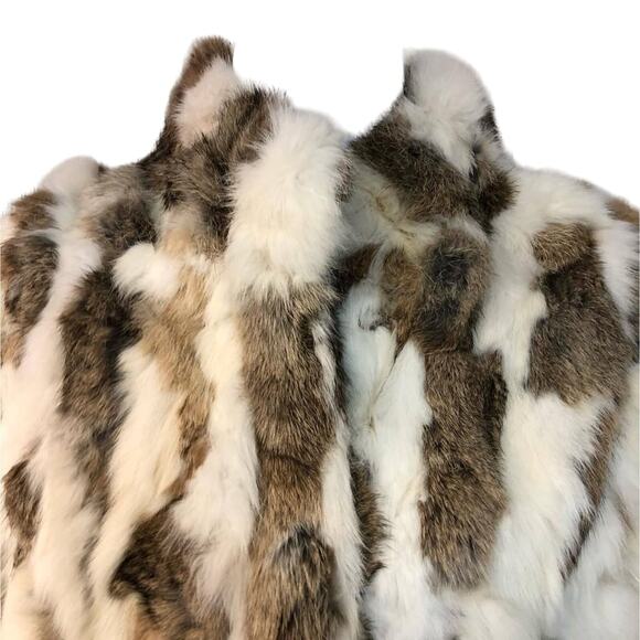 WILSONS LEATHER RABBIT FUR JACKET M - Picture 8 of 13